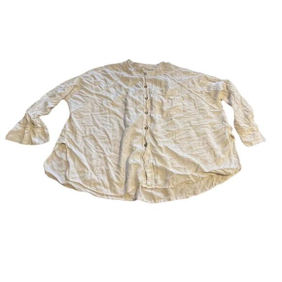 Free People Tops - We the Free People Keep it Simple Button Down off White shirt Size S H74